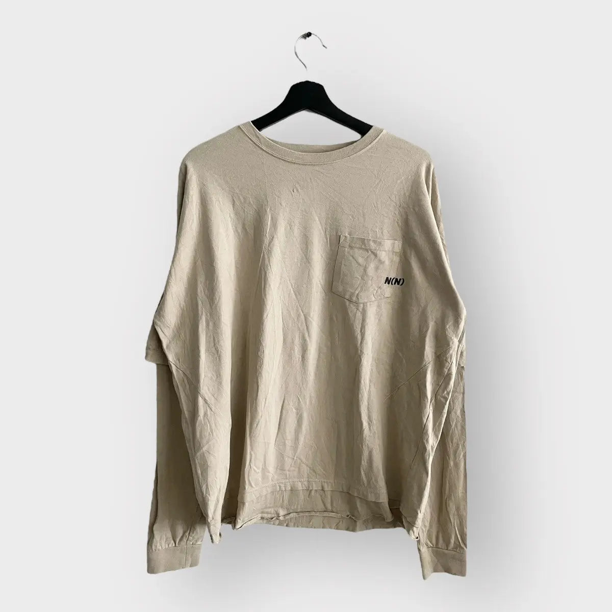 2010s Number (N)ine Double Layer Jumbo Logo LS Tee