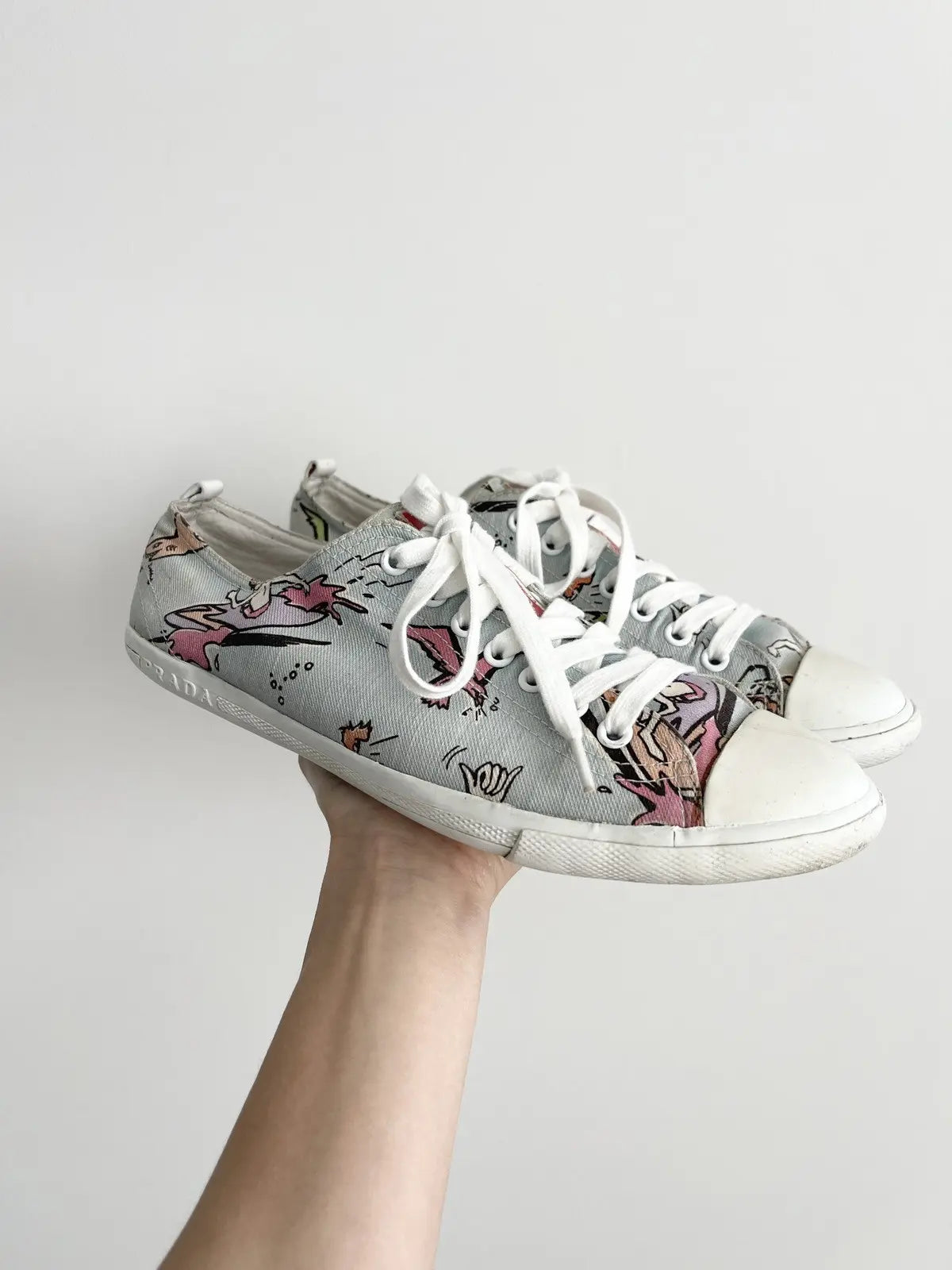 2010s Prada Runway Surfers Low Top Sneakers