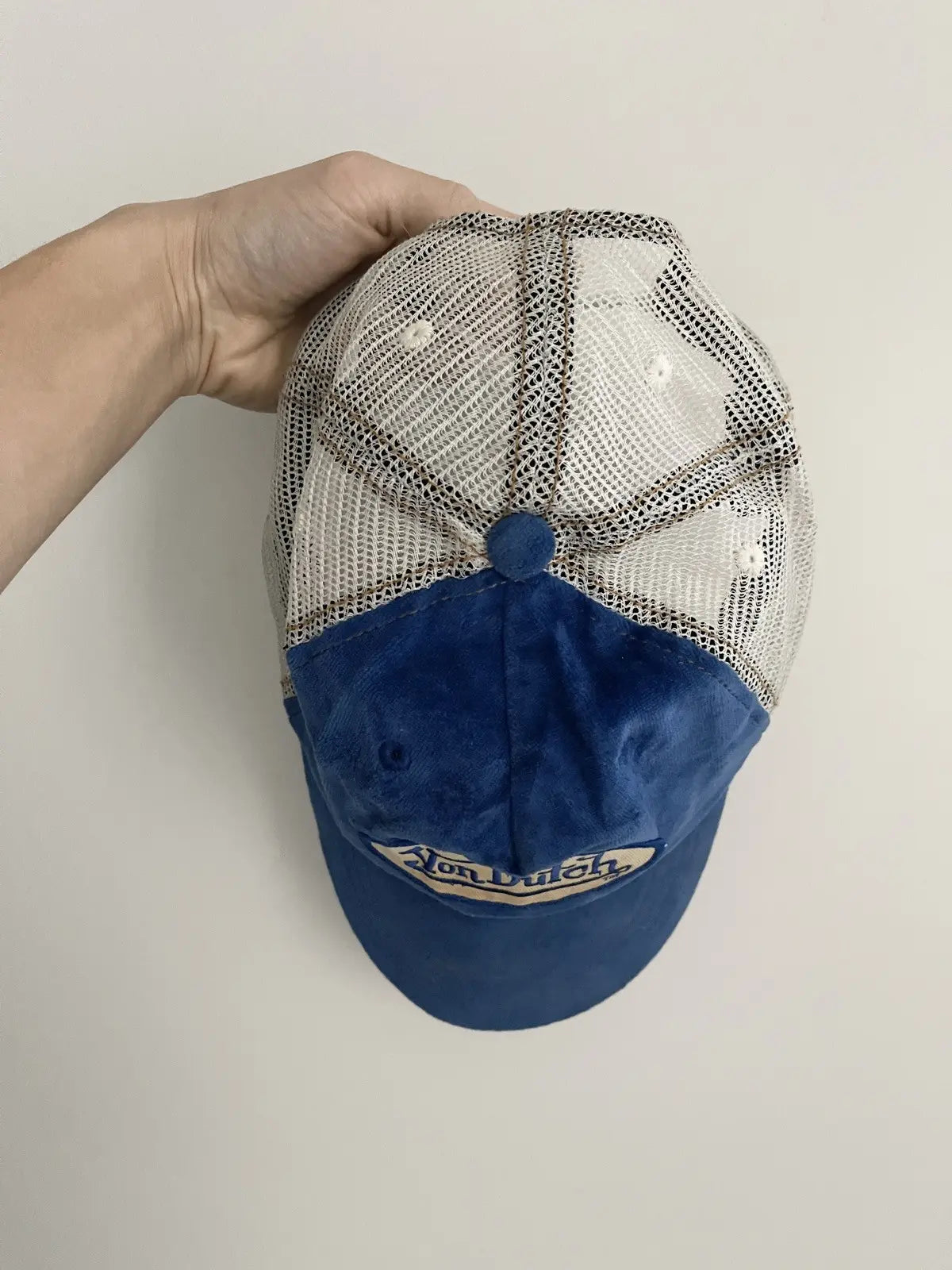 2000s Von Dutch Furry Round Logo Hat