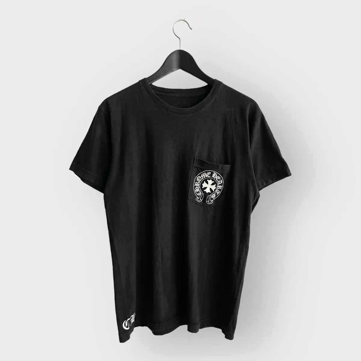 2000s Chrome Hearts Eye Chart Horseshoe Pocket Tee