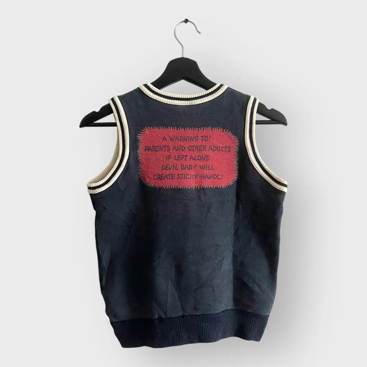 1990s Hysteric Glamour Devil Baby Flame Vest