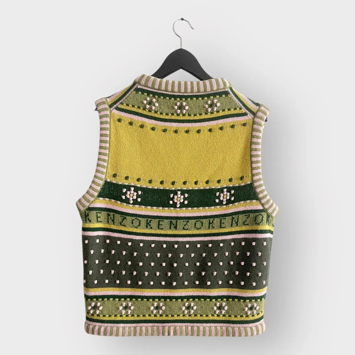 FW23 Kenzo Fairisle Knit Vest