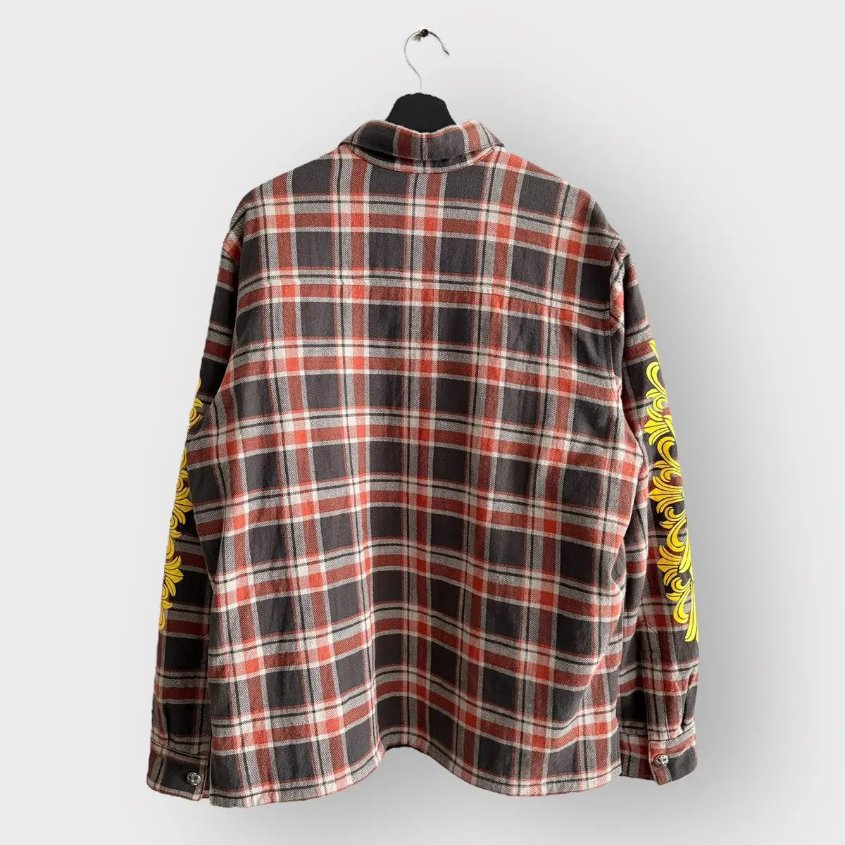 Chrome Hearts Quilted Padded Flannel Jacket