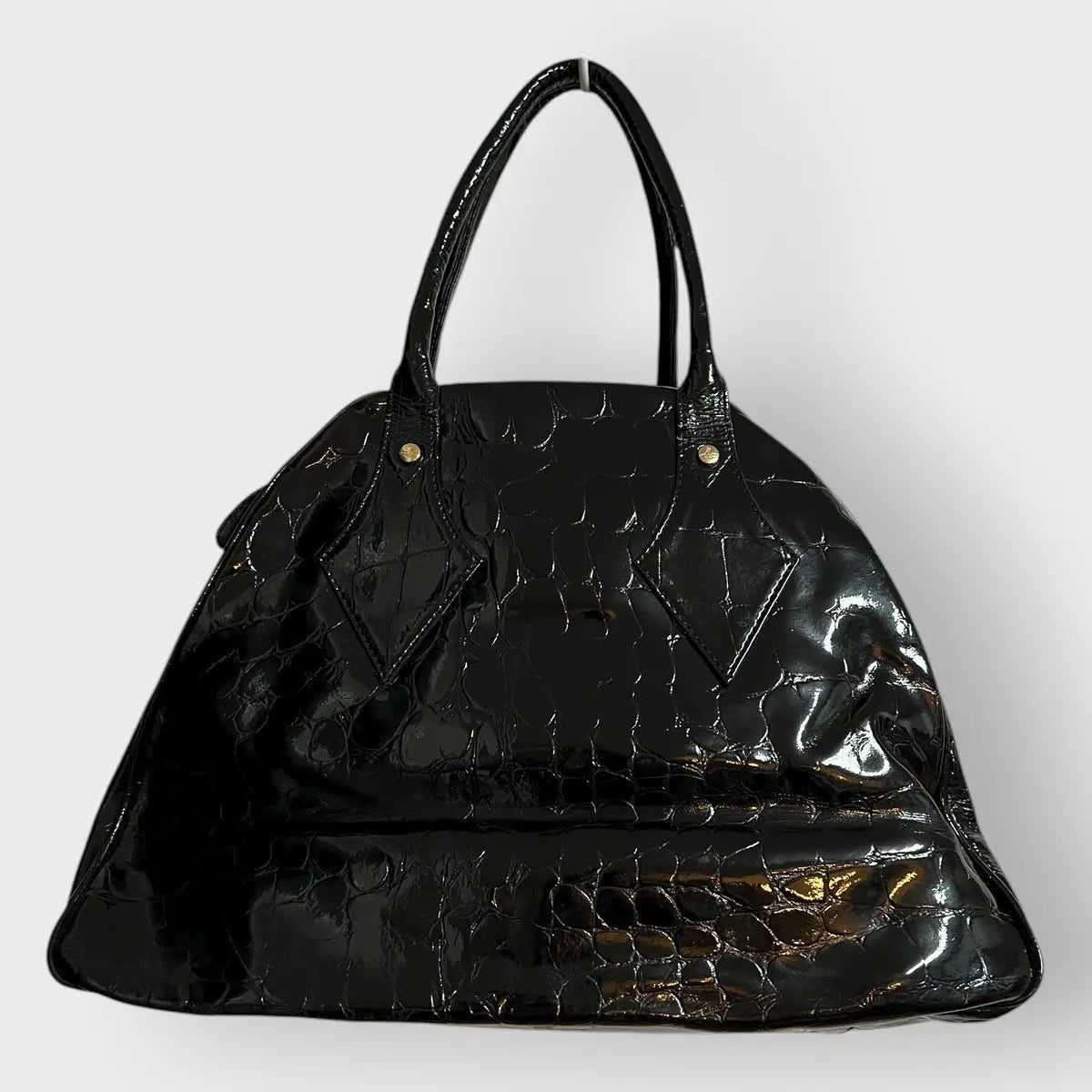 Vivienne Westwood Golden Saturn Orb Bowling Hand Bag