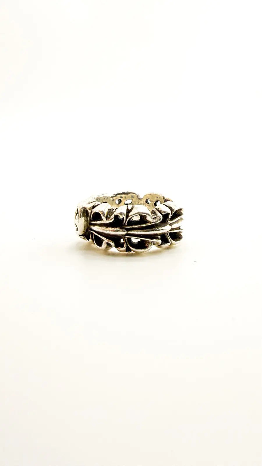 Chrome Hearts Double Floral Cross Ring Chrome Hearts