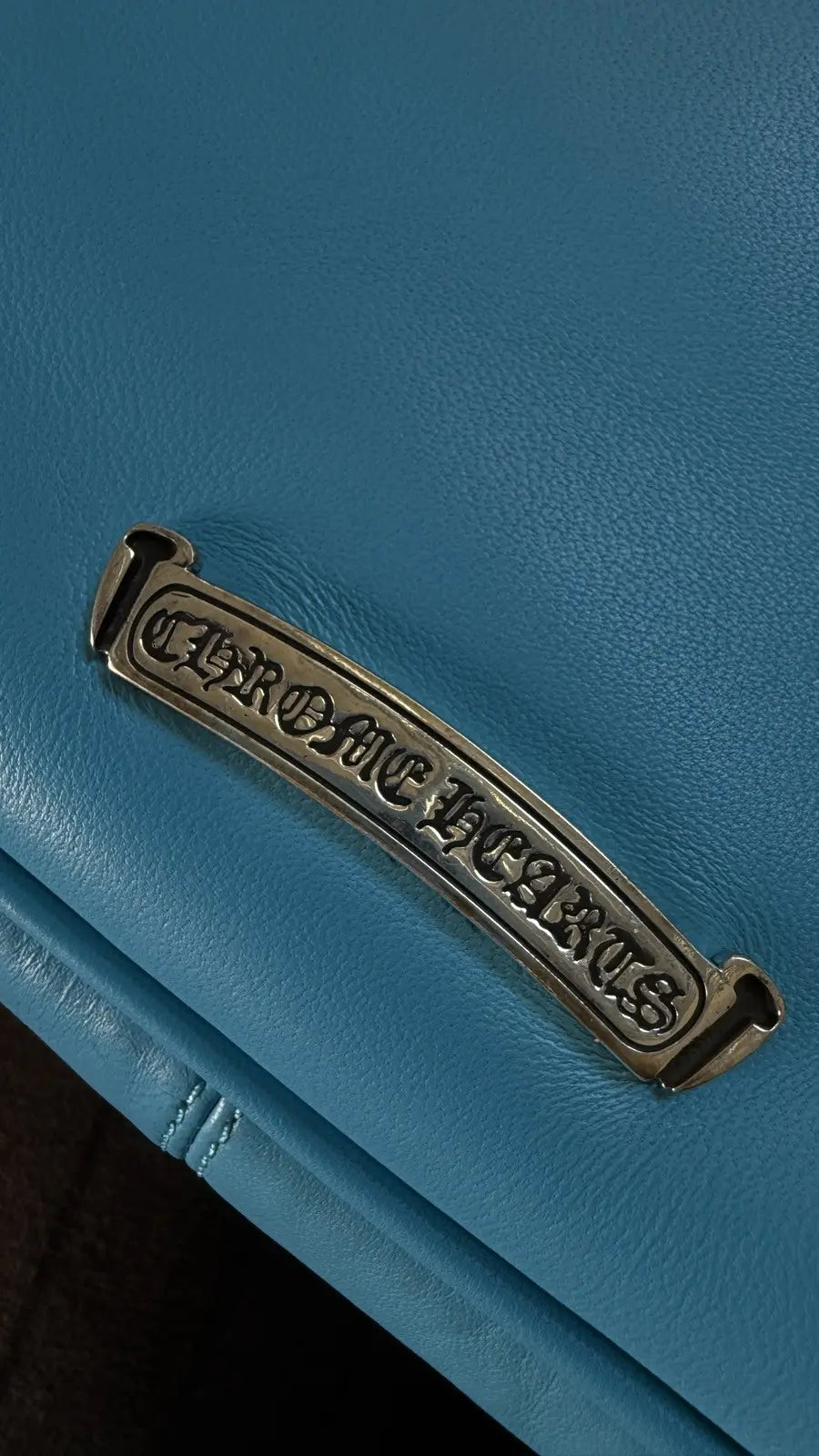 Chrome Hearts Silver Blue Dagger Chicken Nugget Bag