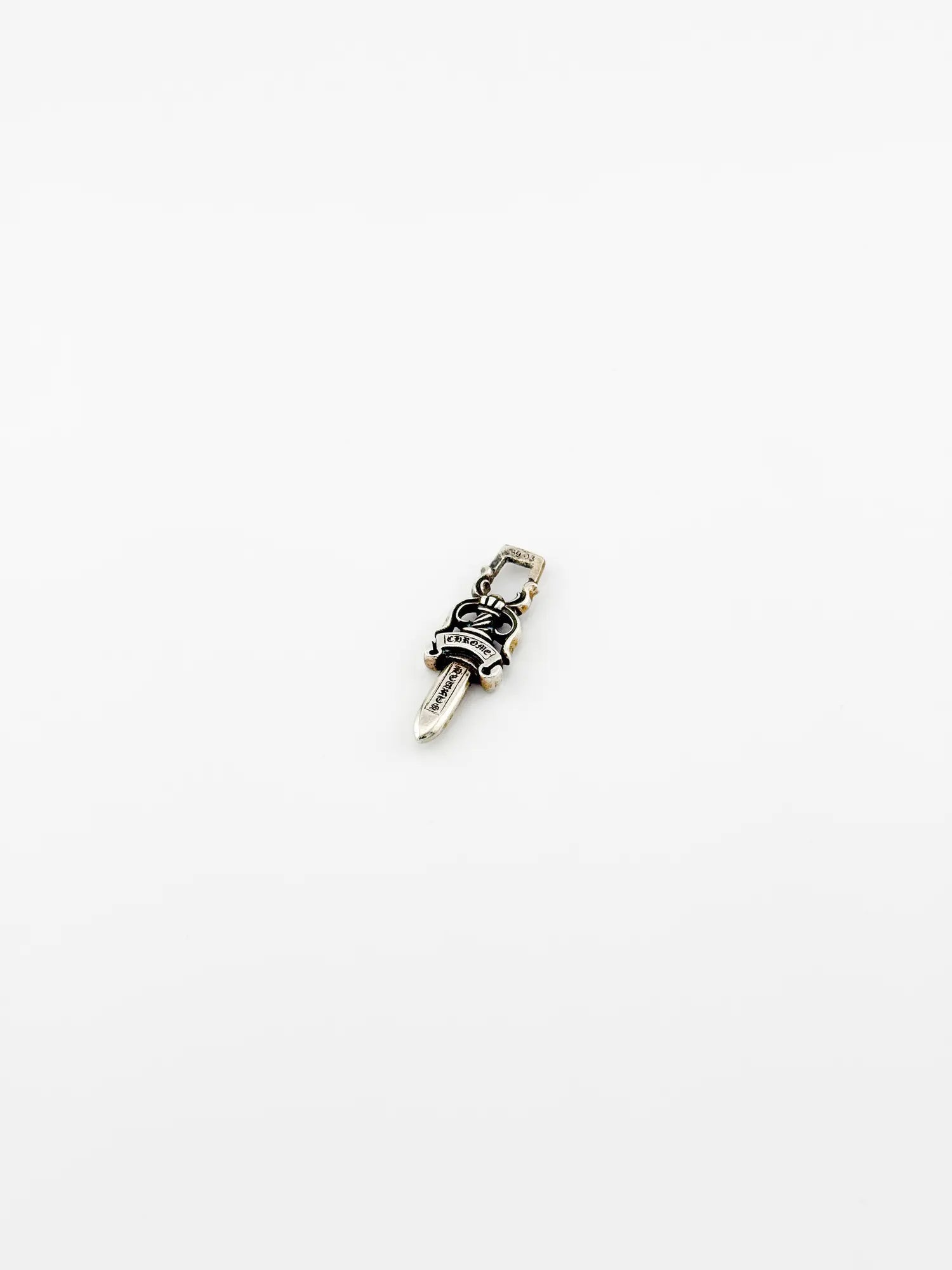 Chrome Hearts XL Zipper Dagger Silver Pendant