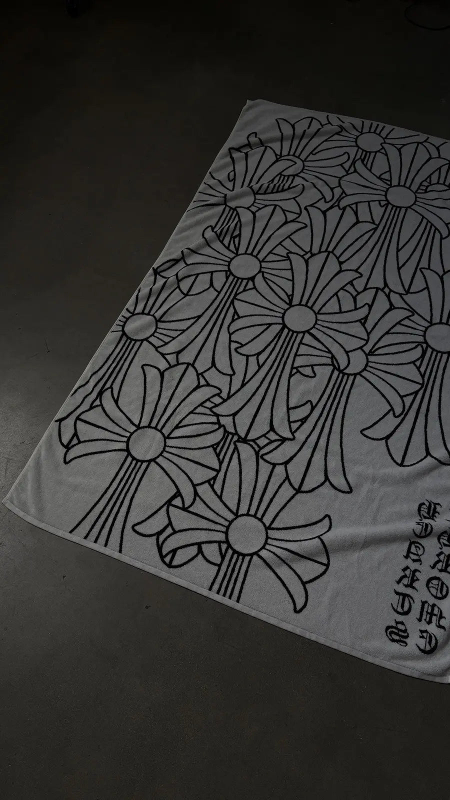 Chrome Hearts Beach Towel Black White