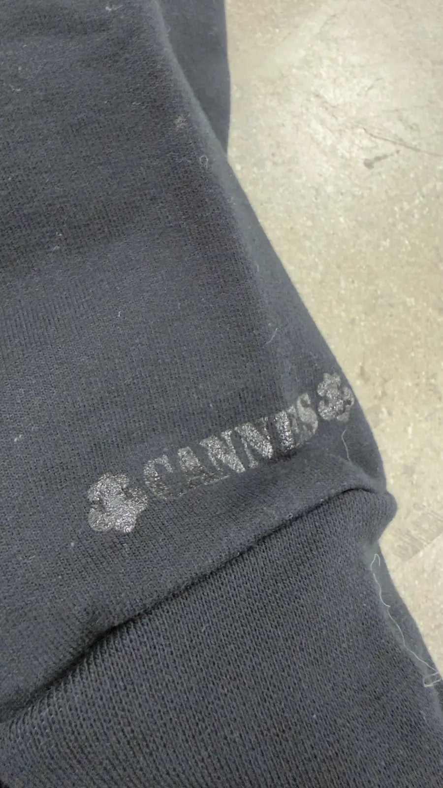 Cannes Exclusive Black Fleur Horseshoe Hoodie