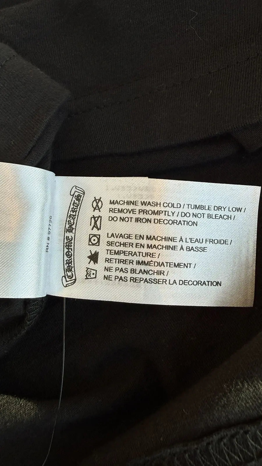 Chrome Hearts Scroll Logo Long Sleeve Tee Size M Chrome Hearts