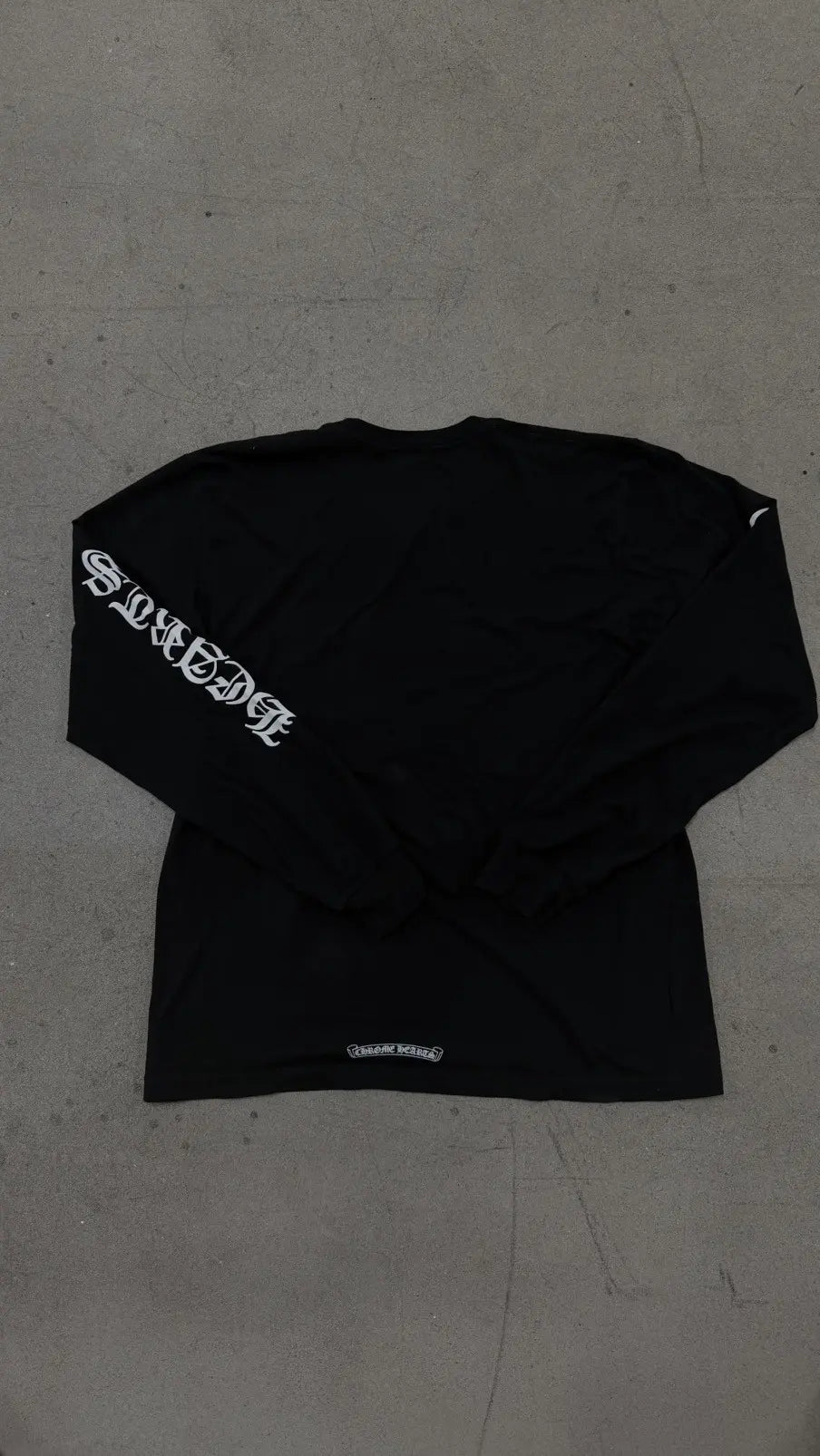 Chrome Hearts Script Neck Logo Long Sleeve T-Shirt