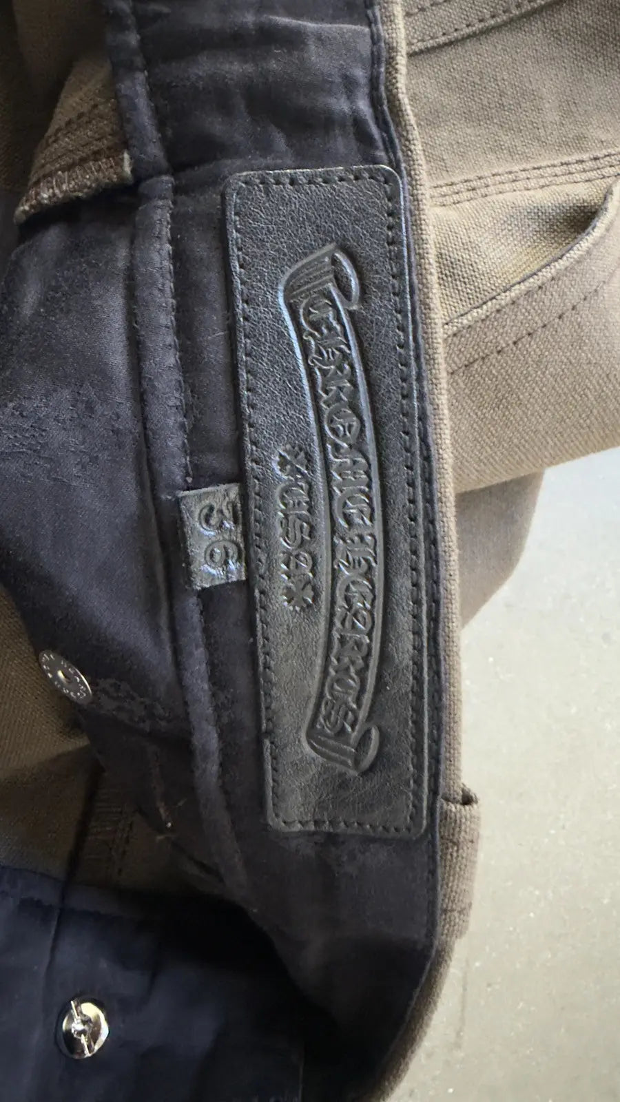Chrome Hearts Double Knee Brown Carpenter Shorts