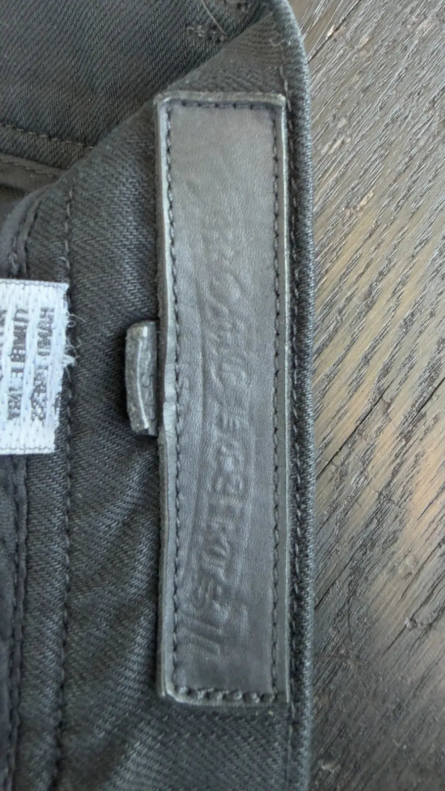 Chrome Hearts Fleur Knee Black Denim Jeans Size 32 Chrome Hearts