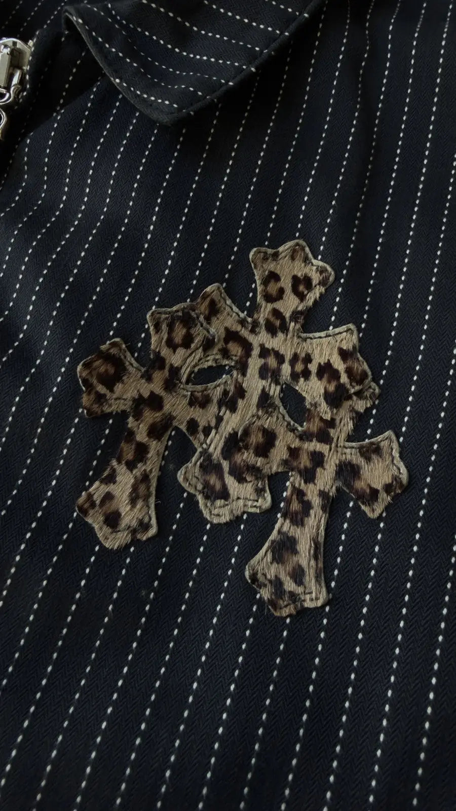 Chrome Hearts Cheetah Triple Cross Work Jacket