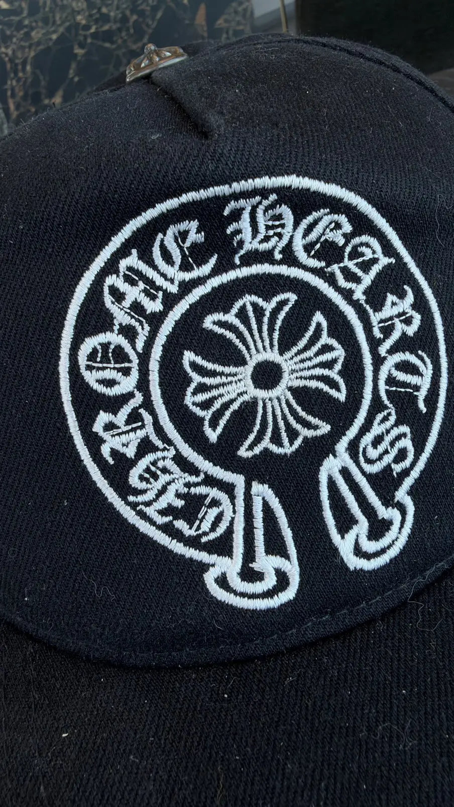 Chrome Hearts Horseshoe Cross Baseball Hat Chrome Hearts