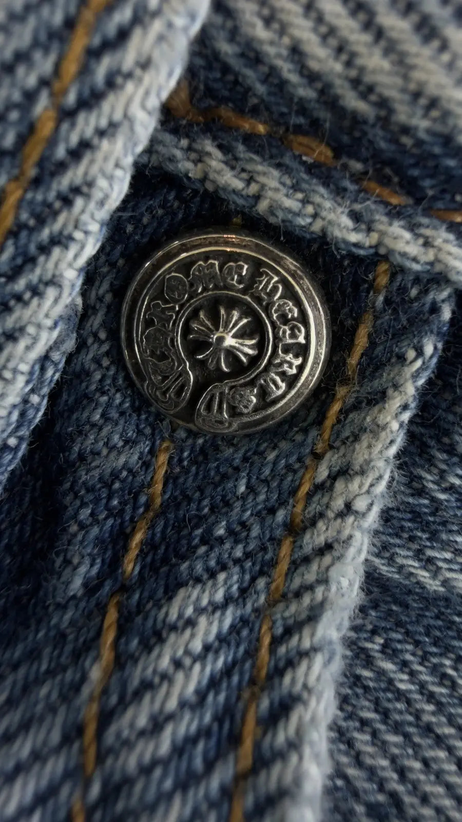 Chrome Hearts Levi Cross Patch Jeans Chrome Hearts