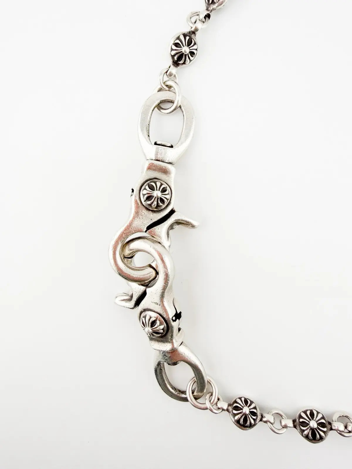 Chrome Hearts Wallet Chain Double Lobster Cross Ball