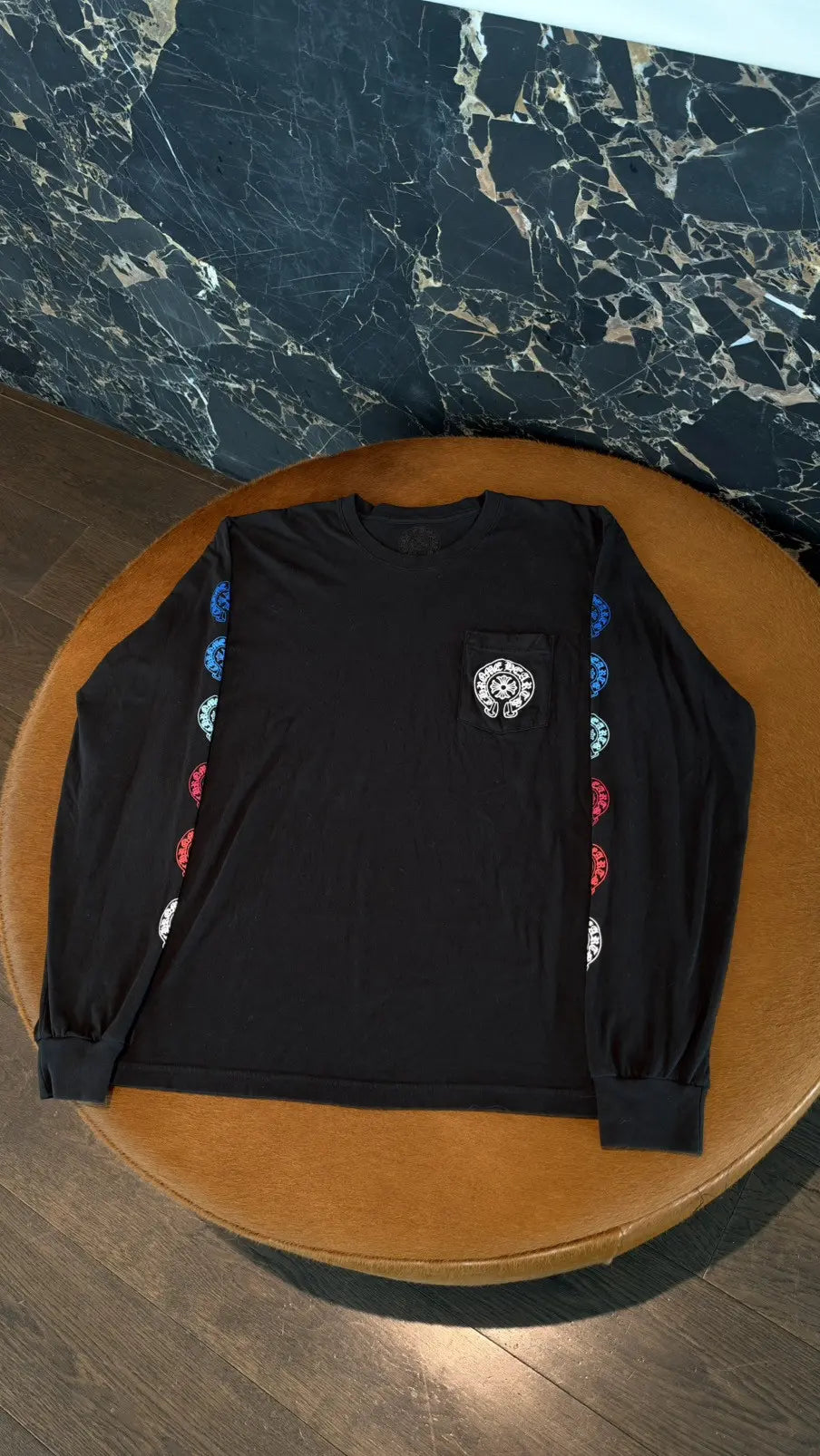Chrome Hearts Multi-Color Cross Horseshoe Long-Sleeve Size XL Chrome Hearts