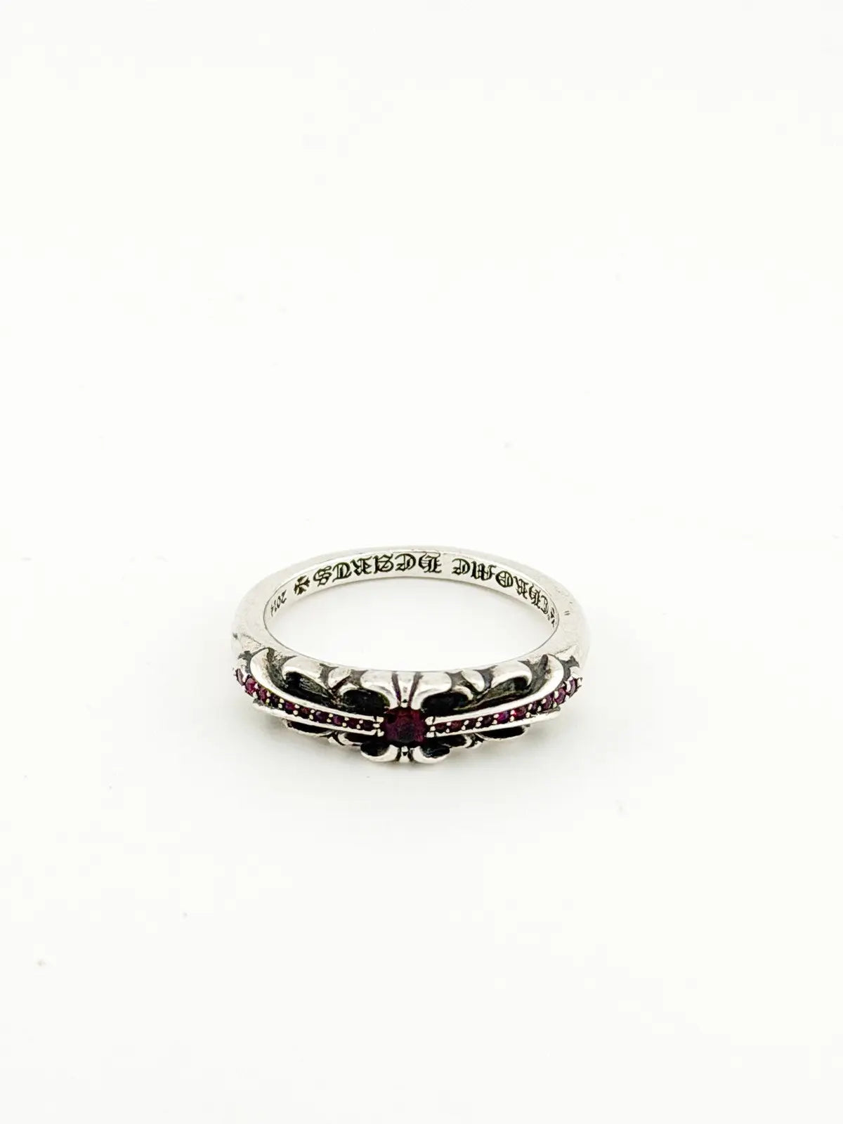 Chrome Hearts Ruby Baby Classic Floral Ring