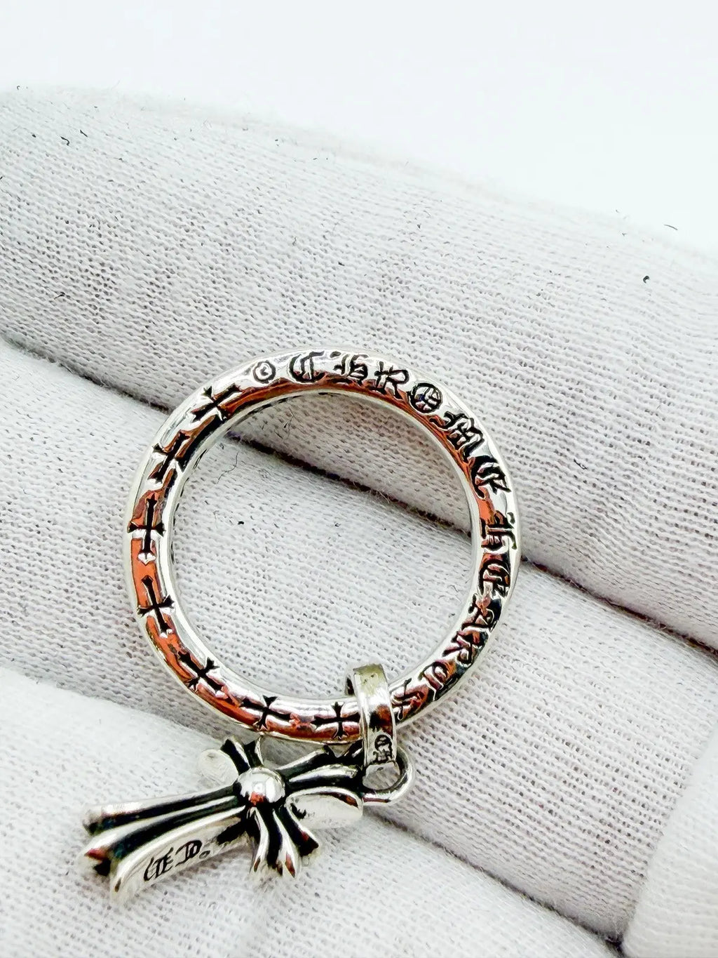 Chrome Hearts Cross Baby Fat Cocktail Ring