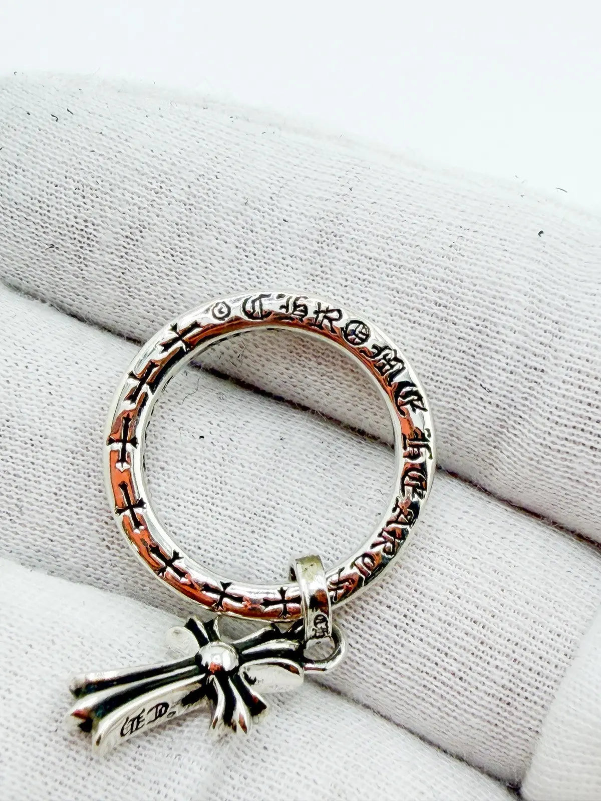 Chrome Hearts Cross Baby Fat Cocktail Ring