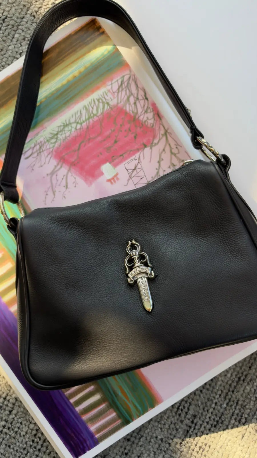 Chrome Hearts Leather Chicken Nugget Dagger Bag Chrome Hearts