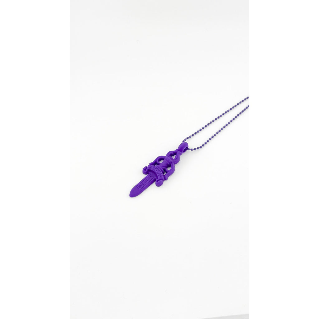 Chrome Hearts Silicone Purple Dagger Necklace