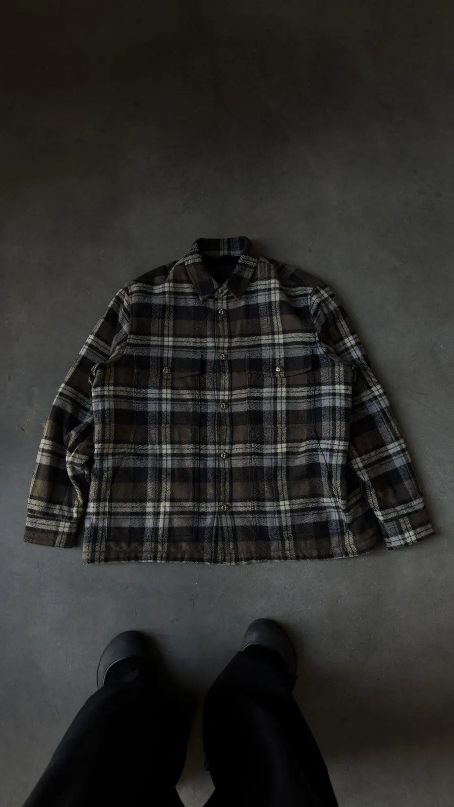 Chrome Hearts Work Dog Inner Fur Flannel Jacket
