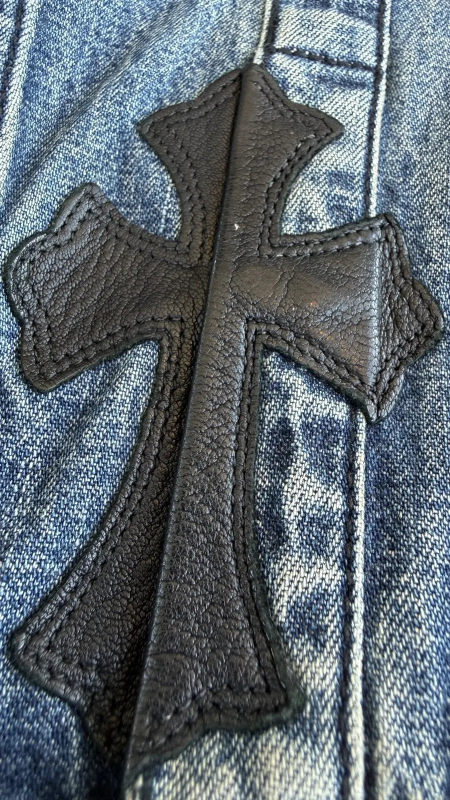 Chrome Hearts Denim Cross Western Shirt Chrome Hearts