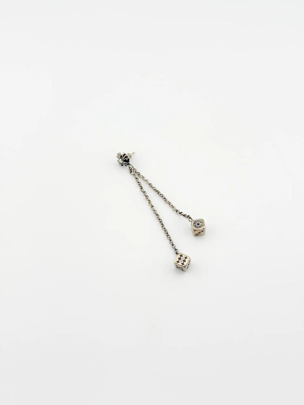 Chrome Hearts CH Plus Post Dice Left Side Earring