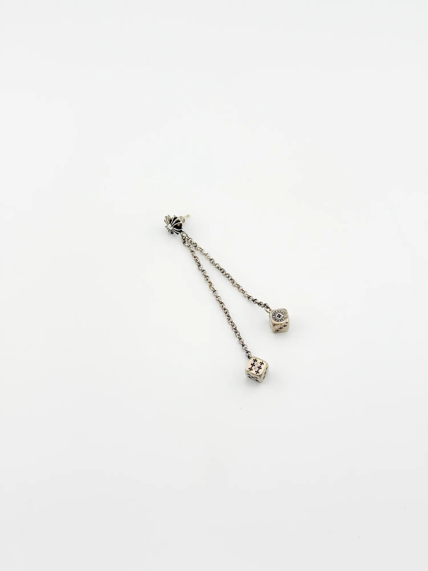 Chrome Hearts CH Plus Post Dice Left Side Earring