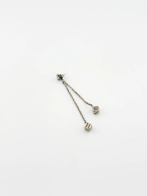 Chrome Hearts CH Plus Post Dice Left Side Earring