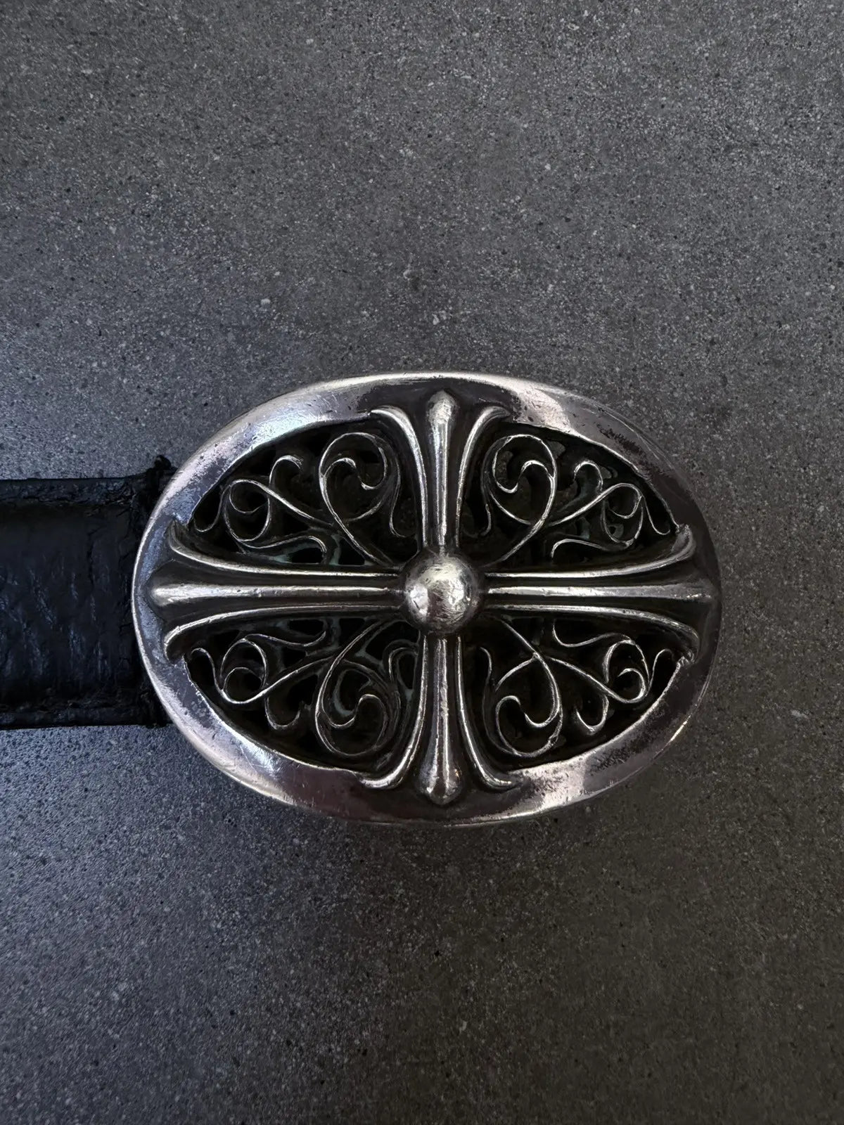 Chrome Hearts 1 Inch Oval Cross Belt