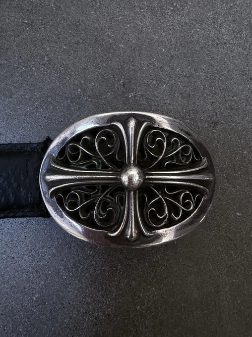 Chrome Hearts 1 Inch Oval Cross Belt Chrome Hearts