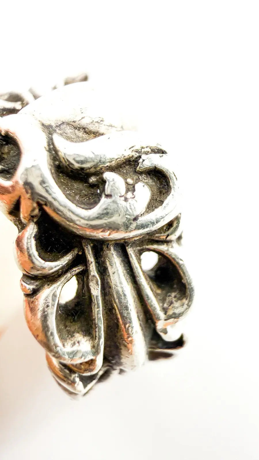 Chrome Hearts Double Floral Cross Ring Chrome Hearts