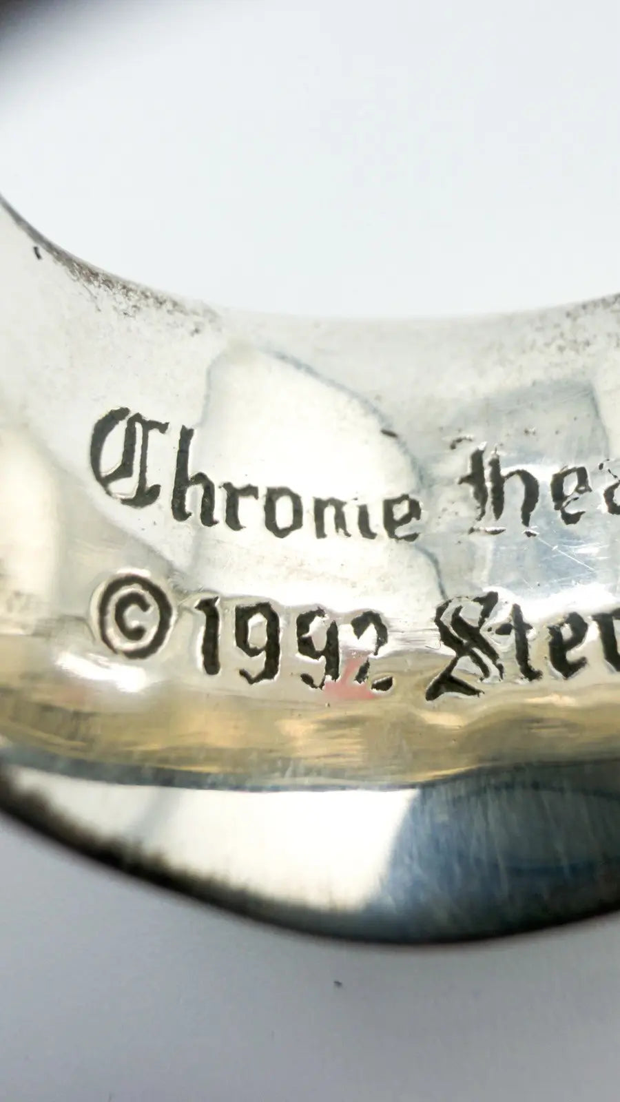 Chrome Hearts Sterling Silver Keeper Ring Chrome Hearts