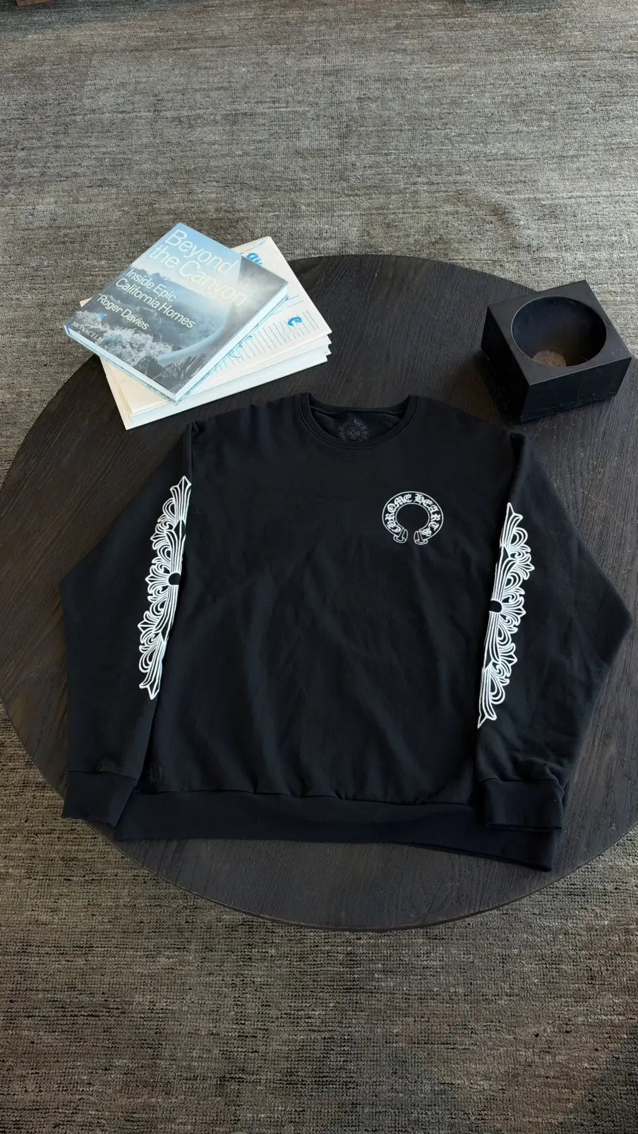 Chrome Hearts Floral Horseshoe Crewneck Sweatshirt Size XL Chrome Hearts