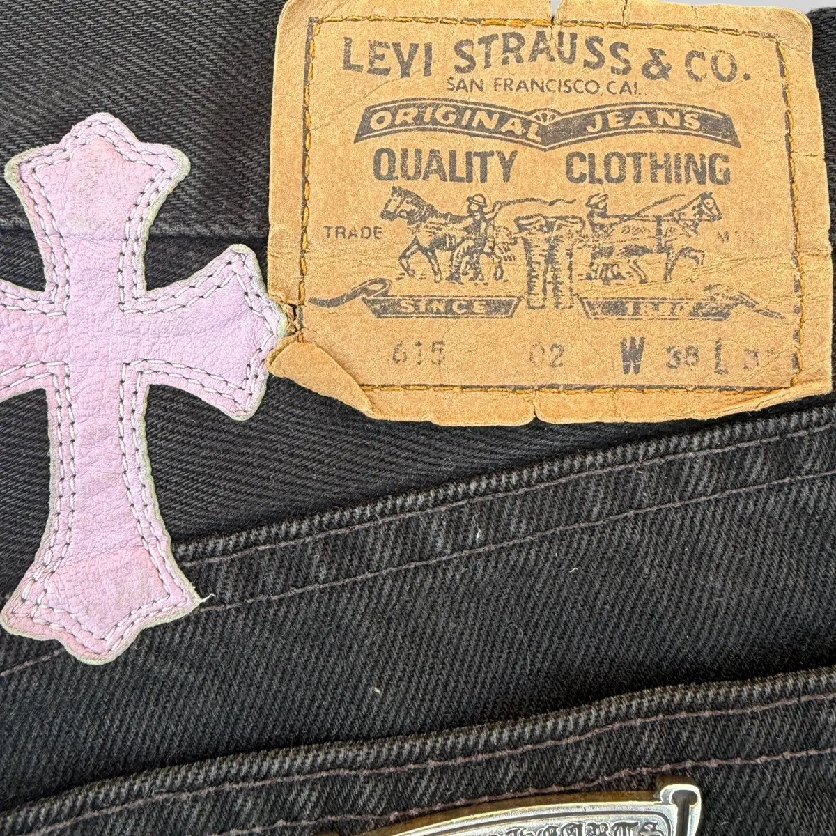 Chrome Hearts Miami Exclu. Pink Patch Levis Jeans