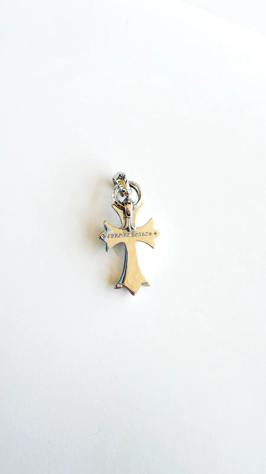 Chrome Hearts Ruby Baby Fat Cross Charm Chrome Hearts