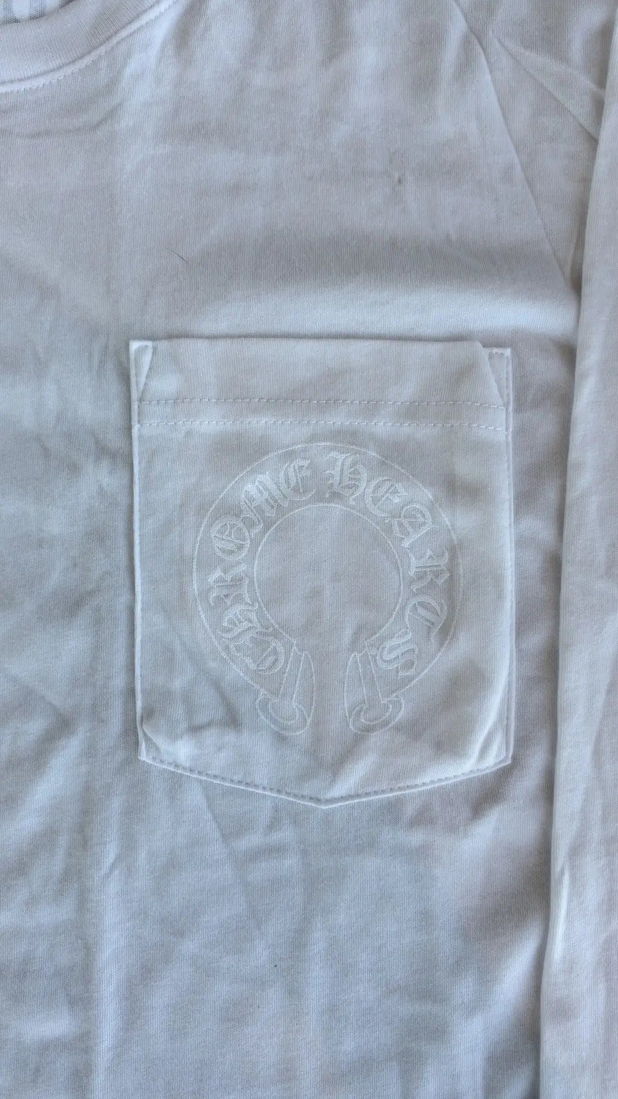 Chrome Hearts Script Horseshoe Floral Long Sleeve T-Shirt Size S Chrome Hearts