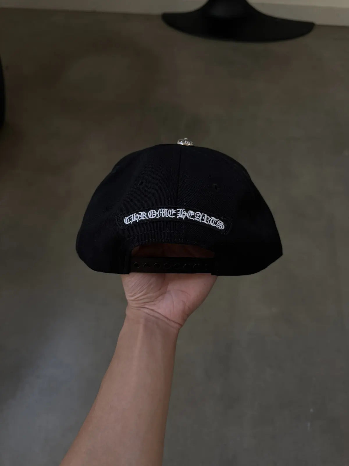 Chrome Hearts Vertical Logo Baseball Hat