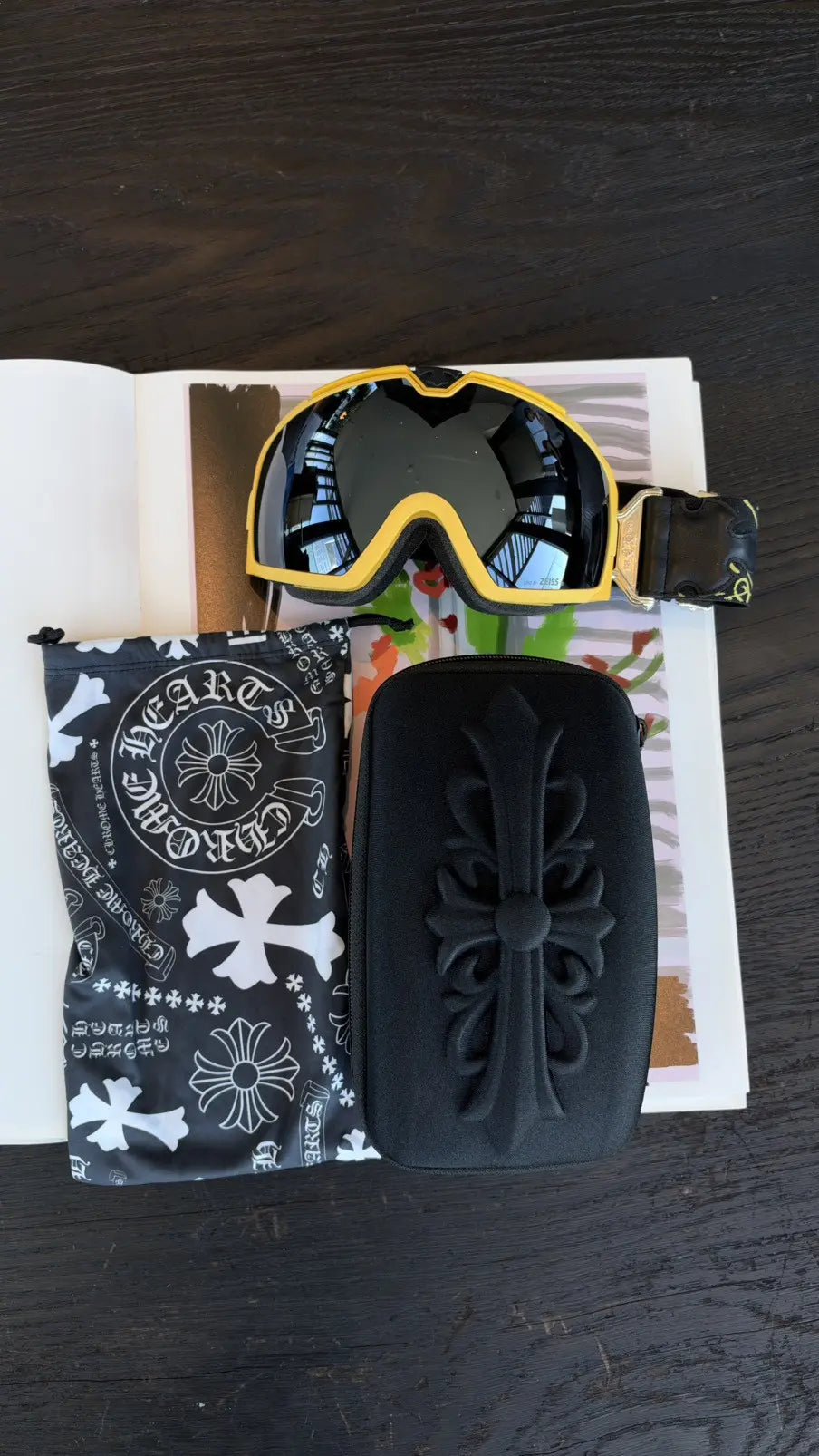 Chrome Hearts "Silver Morning" Ski Goggles Chrome Hearts
