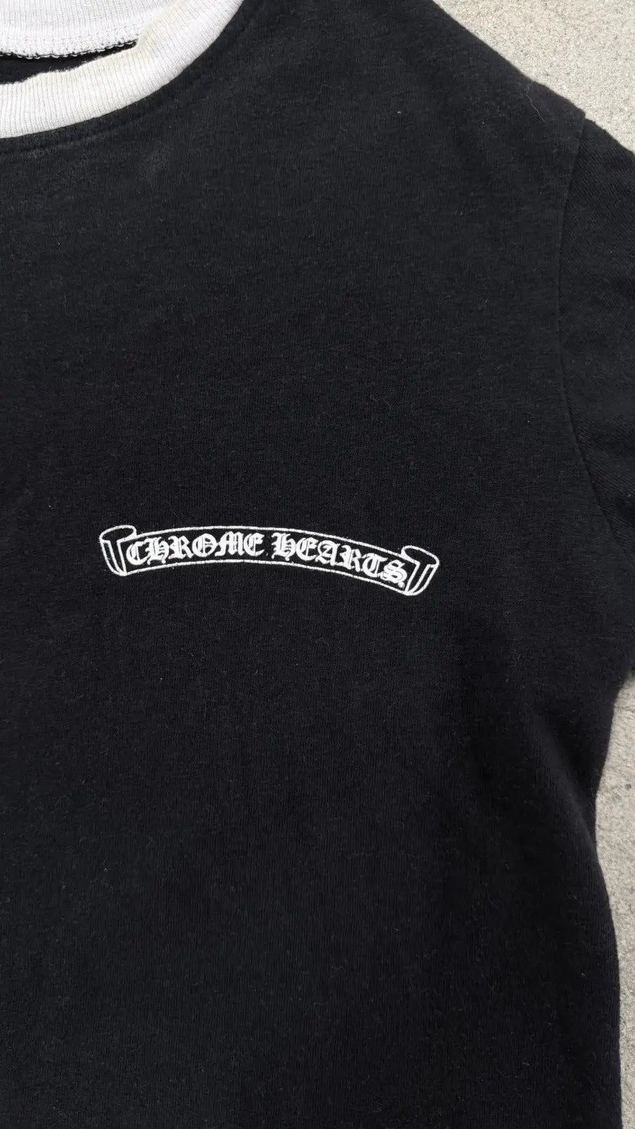 Chrome Hearts Horseshoe Logo Ringer T-Shirt