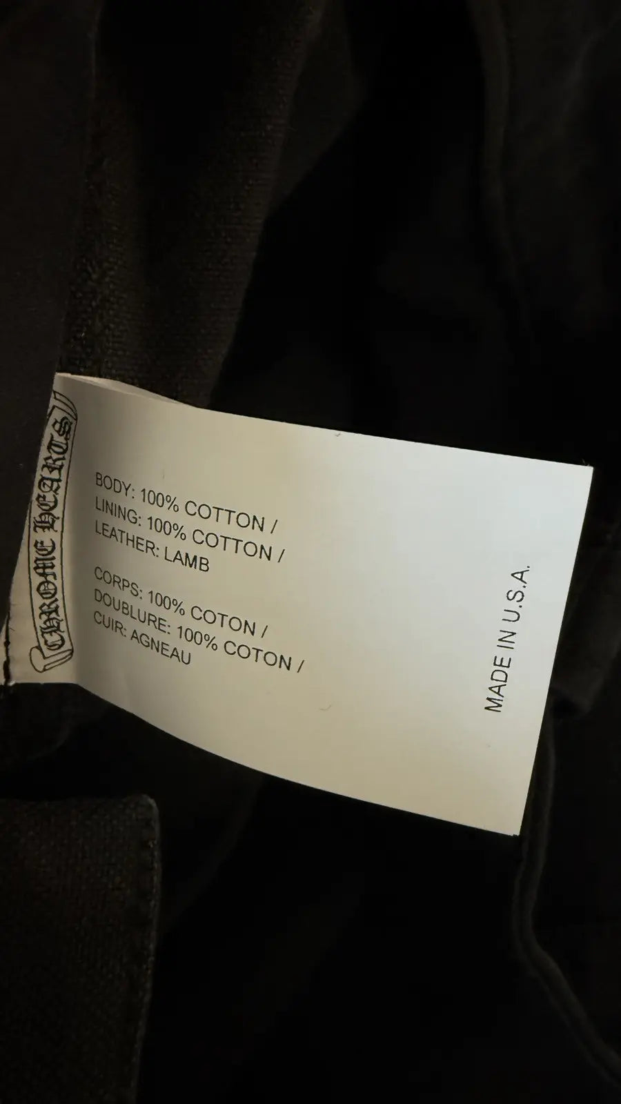 Chrome Hearts Flooded Back Patches Carpenter Pants