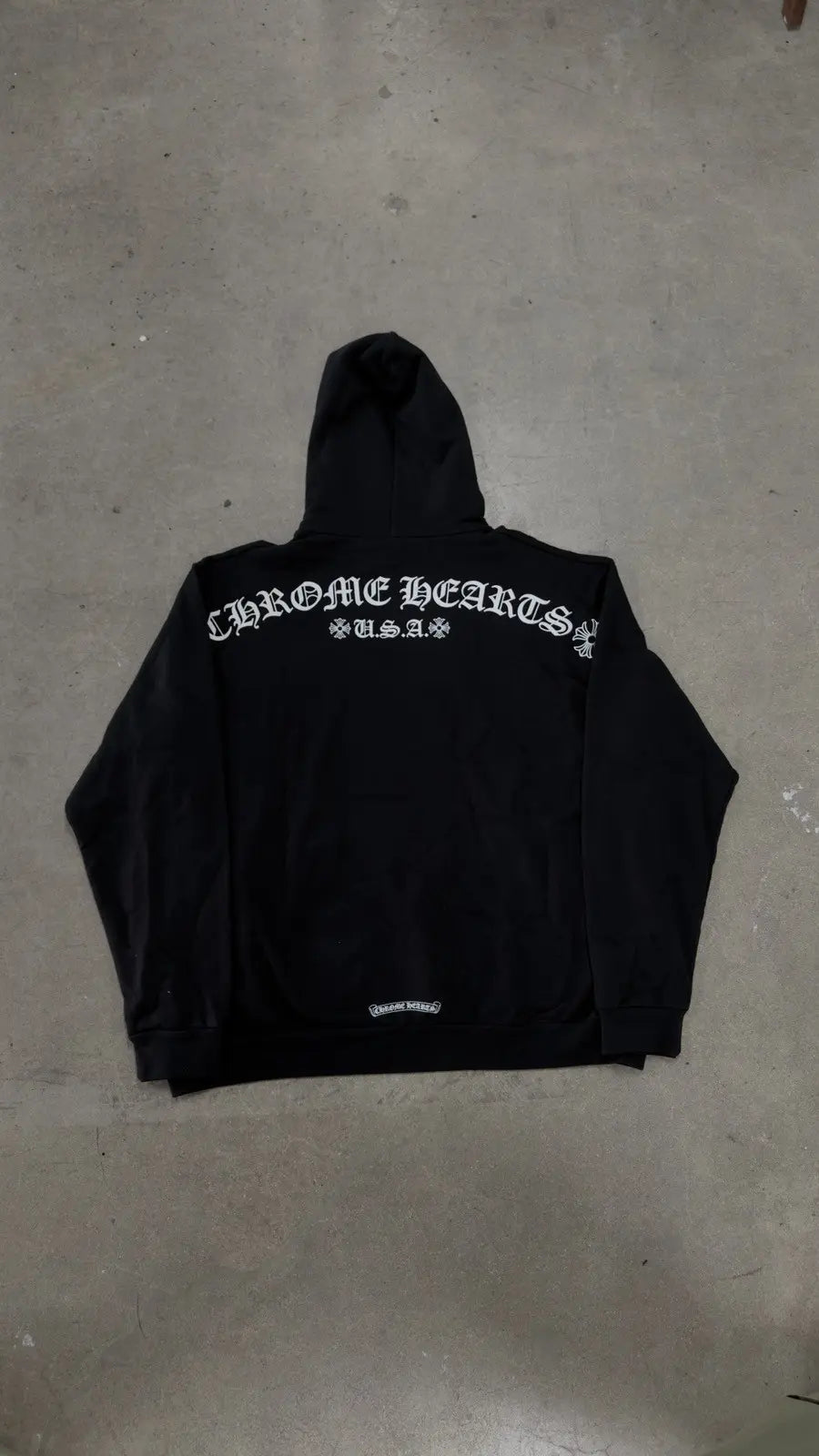 Chrome Hearts T Logo FU Shoulder Zip Up Hoodie