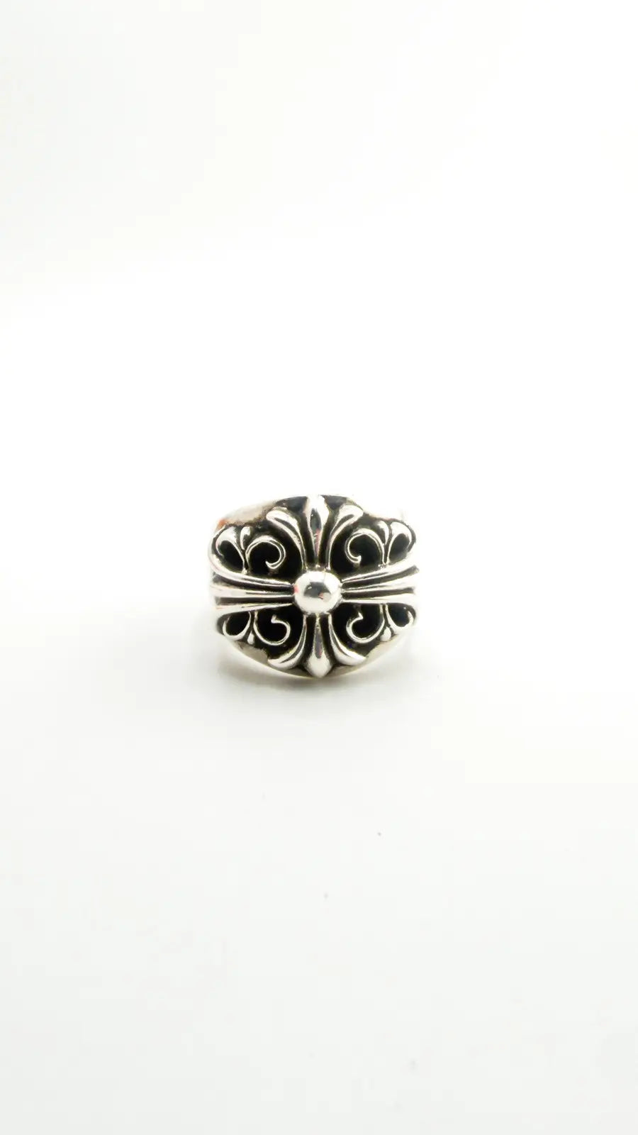 Chrome Hearts Sterling Silver Keeper Ring Chrome Hearts
