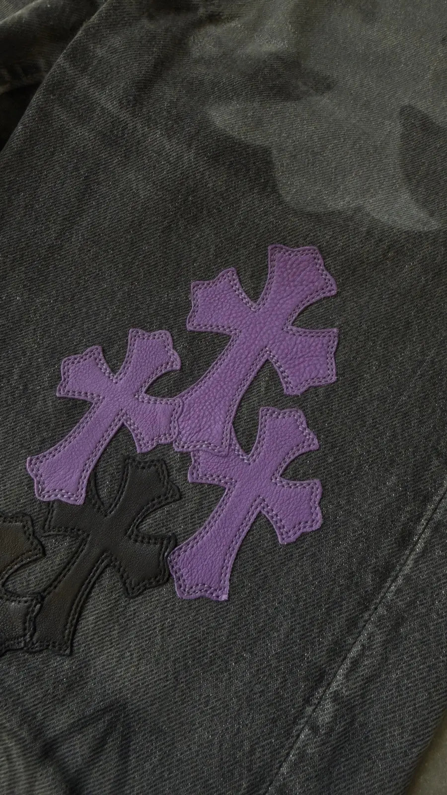 Chrome Hearts Levi's Cross Patch Stencil Jeans