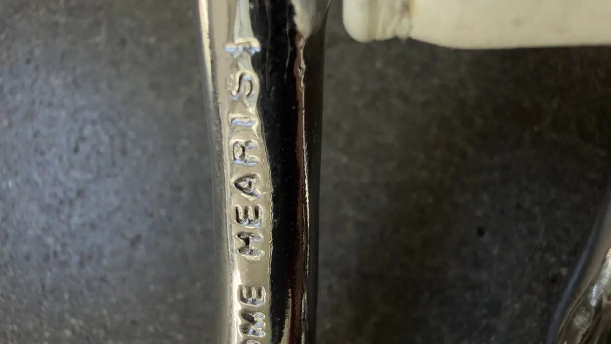 Chrome Hearts White Leather Roller Belt
