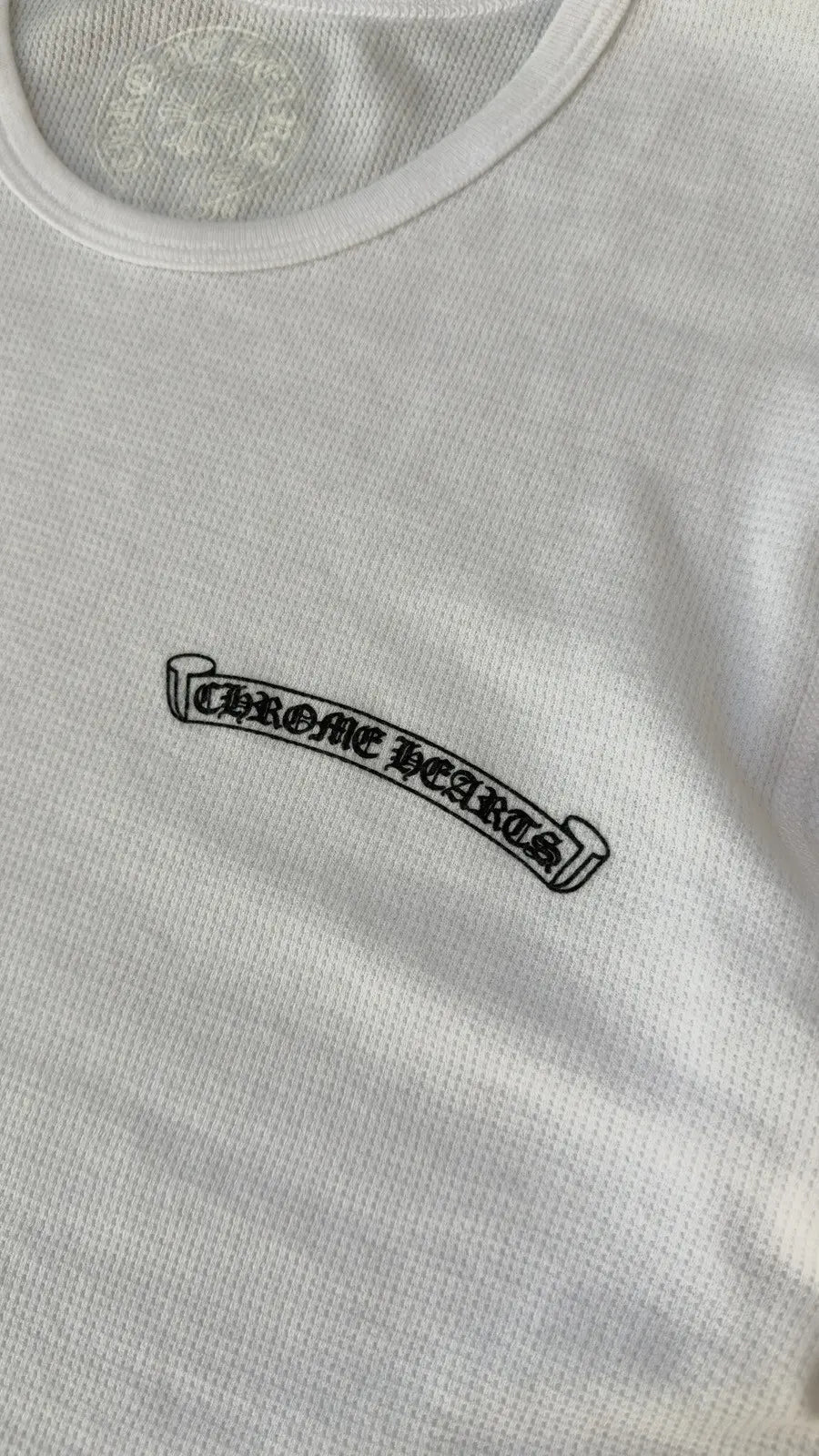 Chrome Hearts Scroll Logo Long-Sleeve Thermal T-Shirt