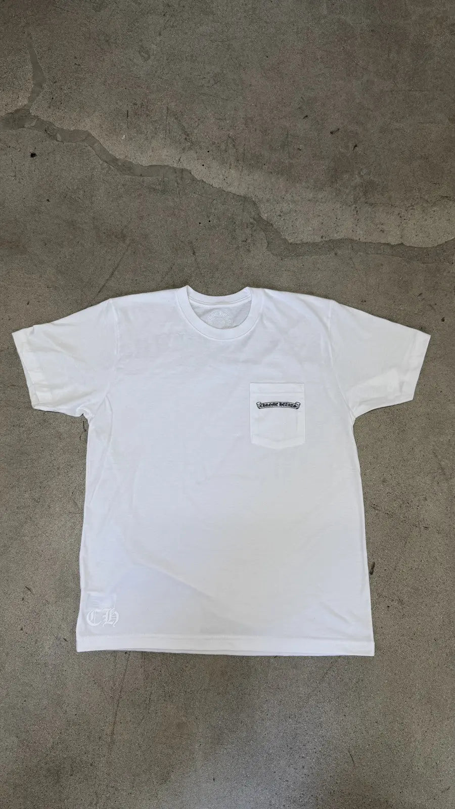 Chrome Hearts Shoulder Scripts Logo Pocket T-Shirt